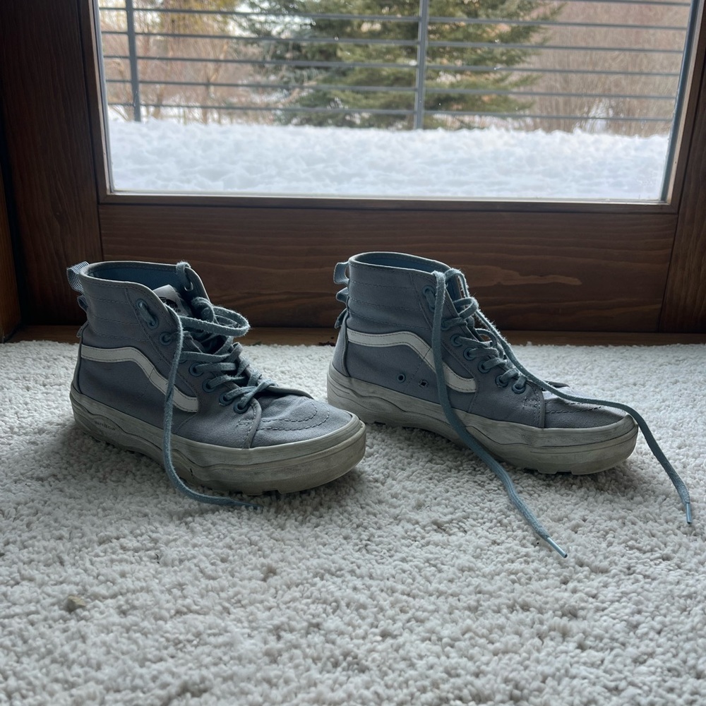 Vans Light Blue High-Top Sneakers